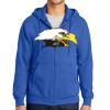 Tall Essential Fleece Full Zip Hooded Sweatshirt Thumbnail