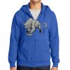 Tall Essential Fleece Full Zip Hooded Sweatshirt Thumbnail