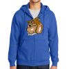 Tall Essential Fleece Full Zip Hooded Sweatshirt Thumbnail