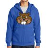 Tall Essential Fleece Full Zip Hooded Sweatshirt Thumbnail