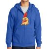 Tall Essential Fleece Full Zip Hooded Sweatshirt Thumbnail