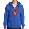 Tall Essential Fleece Full Zip Hooded Sweatshirt Thumbnail