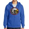 Tall Essential Fleece Full Zip Hooded Sweatshirt Thumbnail