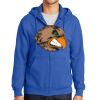 Tall Essential Fleece Full Zip Hooded Sweatshirt Thumbnail