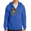 Tall Essential Fleece Full Zip Hooded Sweatshirt Thumbnail