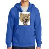 Tall Essential Fleece Full Zip Hooded Sweatshirt Thumbnail
