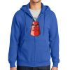 Tall Essential Fleece Full Zip Hooded Sweatshirt Thumbnail