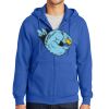 Tall Essential Fleece Full Zip Hooded Sweatshirt Thumbnail