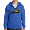 Tall Essential Fleece Full Zip Hooded Sweatshirt Thumbnail