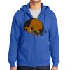 Tall Essential Fleece Full Zip Hooded Sweatshirt Thumbnail