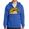 Tall Essential Fleece Full Zip Hooded Sweatshirt Thumbnail