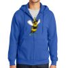 Tall Essential Fleece Full Zip Hooded Sweatshirt Thumbnail