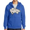 Tall Essential Fleece Full Zip Hooded Sweatshirt Thumbnail