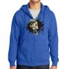 Tall Essential Fleece Full Zip Hooded Sweatshirt Thumbnail