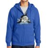 Tall Essential Fleece Full Zip Hooded Sweatshirt Thumbnail