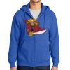 Tall Essential Fleece Full Zip Hooded Sweatshirt Thumbnail