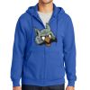 Tall Essential Fleece Full Zip Hooded Sweatshirt Thumbnail
