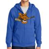 Tall Essential Fleece Full Zip Hooded Sweatshirt Thumbnail