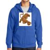Tall Essential Fleece Full Zip Hooded Sweatshirt Thumbnail