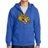 Tall Essential Fleece Full Zip Hooded Sweatshirt Thumbnail