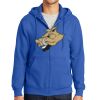 Tall Essential Fleece Full Zip Hooded Sweatshirt Thumbnail