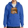 Tall Essential Fleece Full Zip Hooded Sweatshirt Thumbnail