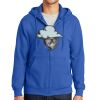 Tall Essential Fleece Full Zip Hooded Sweatshirt Thumbnail