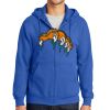 Tall Essential Fleece Full Zip Hooded Sweatshirt Thumbnail