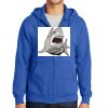 Tall Essential Fleece Full Zip Hooded Sweatshirt Thumbnail