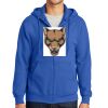 Tall Essential Fleece Full Zip Hooded Sweatshirt Thumbnail