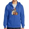 Tall Essential Fleece Full Zip Hooded Sweatshirt Thumbnail