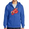 Tall Essential Fleece Full Zip Hooded Sweatshirt Thumbnail