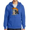 Tall Essential Fleece Full Zip Hooded Sweatshirt Thumbnail