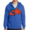 Tall Essential Fleece Full Zip Hooded Sweatshirt Thumbnail
