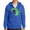 Tall Essential Fleece Full Zip Hooded Sweatshirt Thumbnail