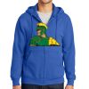 Tall Essential Fleece Full Zip Hooded Sweatshirt Thumbnail
