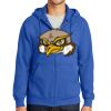 Tall Essential Fleece Full Zip Hooded Sweatshirt Thumbnail