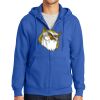 Tall Essential Fleece Full Zip Hooded Sweatshirt Thumbnail