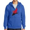 Tall Essential Fleece Full Zip Hooded Sweatshirt Thumbnail