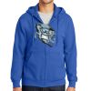Tall Essential Fleece Full Zip Hooded Sweatshirt Thumbnail