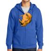 Tall Essential Fleece Full Zip Hooded Sweatshirt Thumbnail