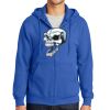 Tall Essential Fleece Full Zip Hooded Sweatshirt Thumbnail