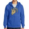Tall Essential Fleece Full Zip Hooded Sweatshirt Thumbnail