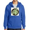 Tall Essential Fleece Full Zip Hooded Sweatshirt Thumbnail