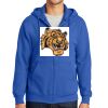 Tall Essential Fleece Full Zip Hooded Sweatshirt Thumbnail