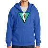 Tall Essential Fleece Full Zip Hooded Sweatshirt Thumbnail