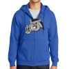 Tall Essential Fleece Full Zip Hooded Sweatshirt Thumbnail
