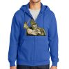 Tall Essential Fleece Full Zip Hooded Sweatshirt Thumbnail