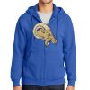 Tall Essential Fleece Full Zip Hooded Sweatshirt Thumbnail