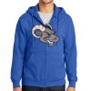 Tall Essential Fleece Full Zip Hooded Sweatshirt Thumbnail